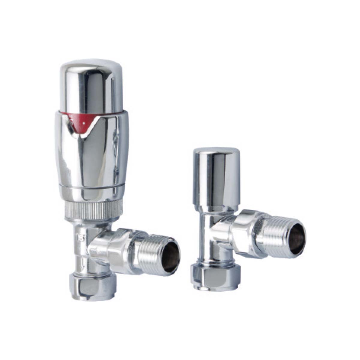 Designer Twin Pack TRV, Chrome, Angled