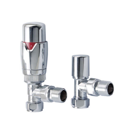 Designer Twin Pack TRV, Chrome, Angled